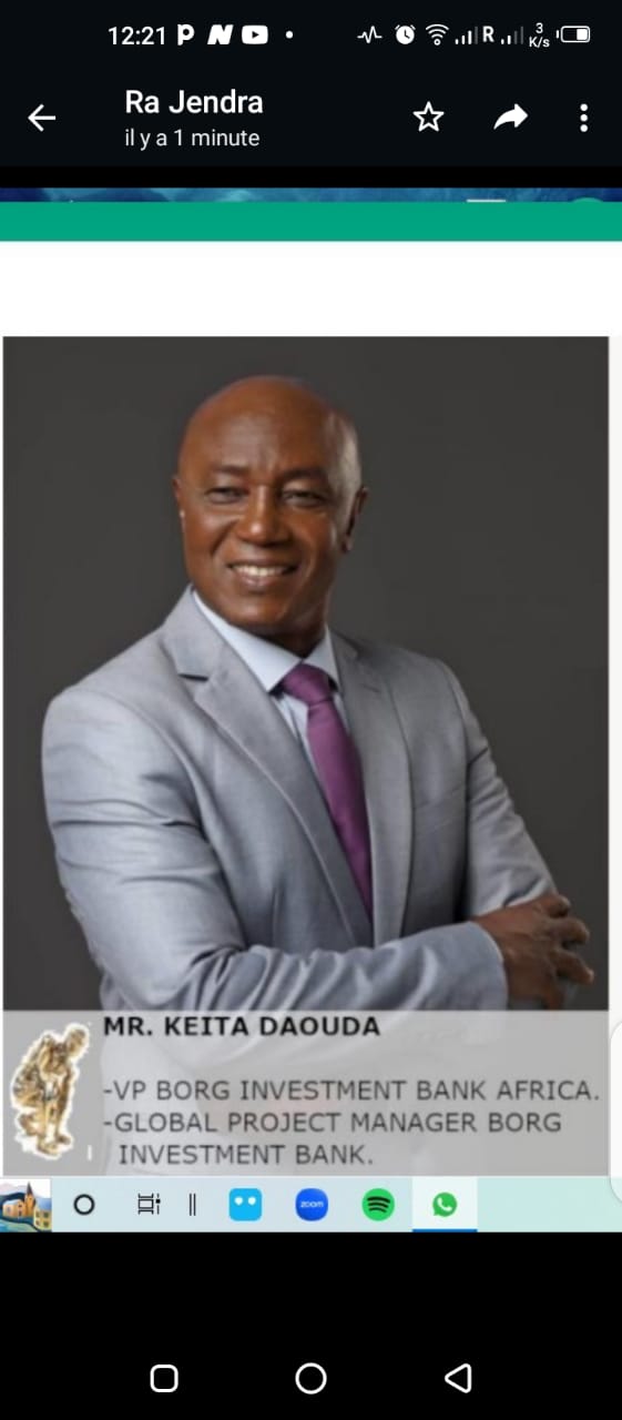Keita Daouda - President Directeur Général of KD Investment Fund Raising & Project Managing SARL